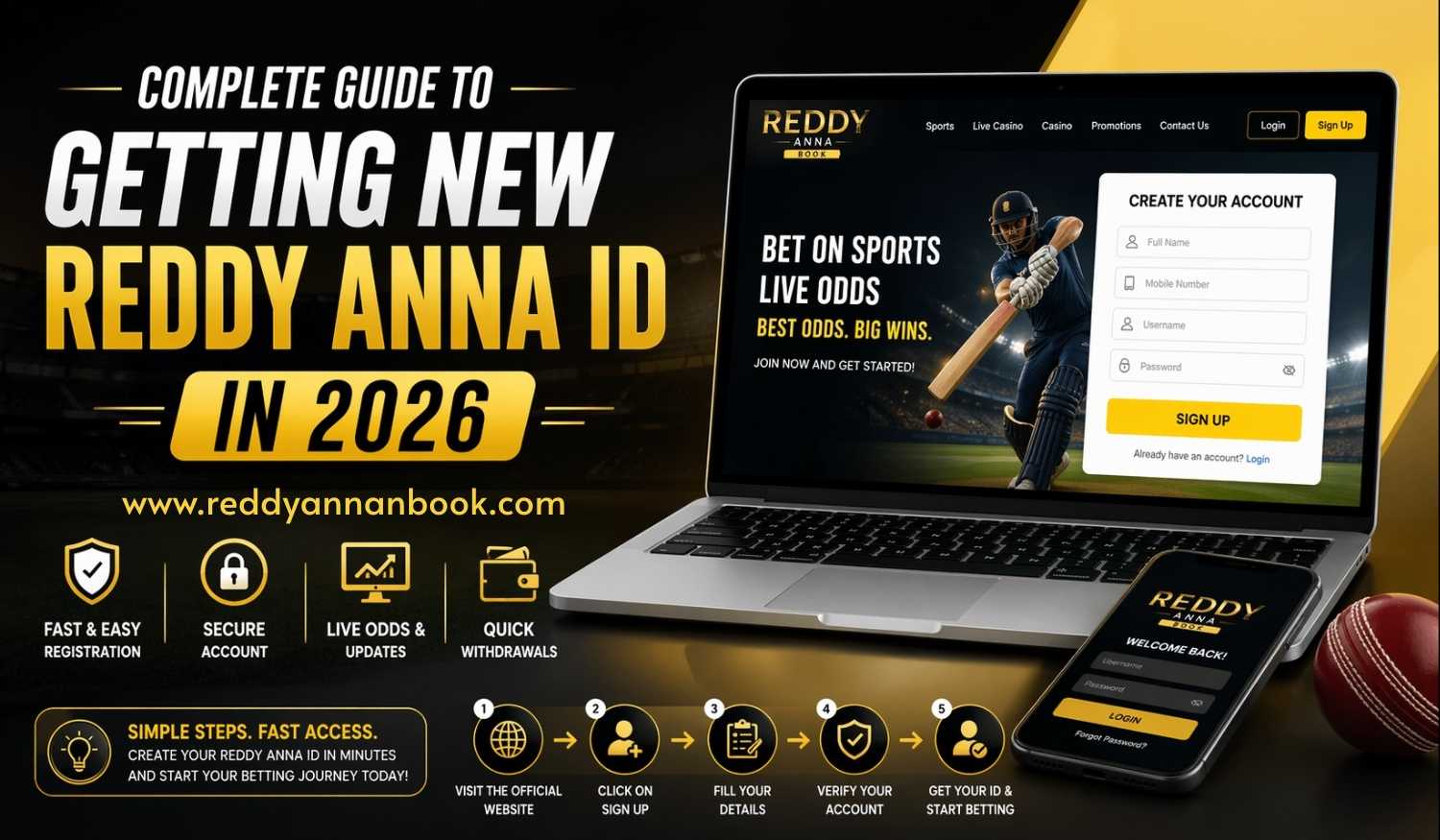 Complete Guide to Getting a New Reddy Anna ID in 2026