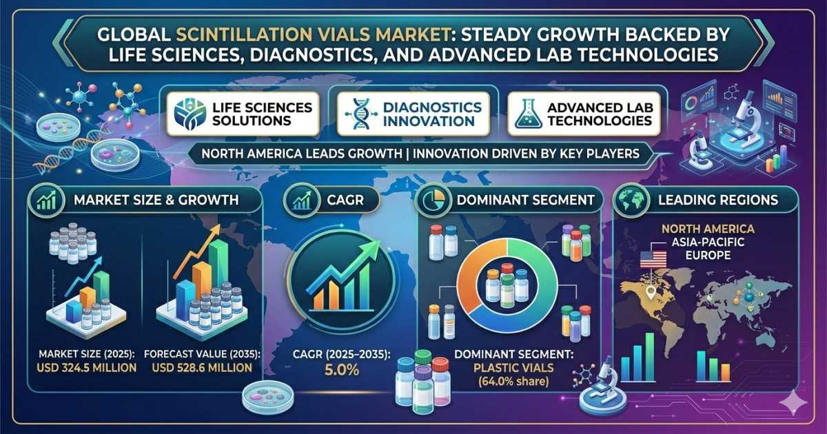 Global Scintillation Vials Market: Steady Growth Backed by Life Sciences, Diagnostics, and Advanced Lab Technologies