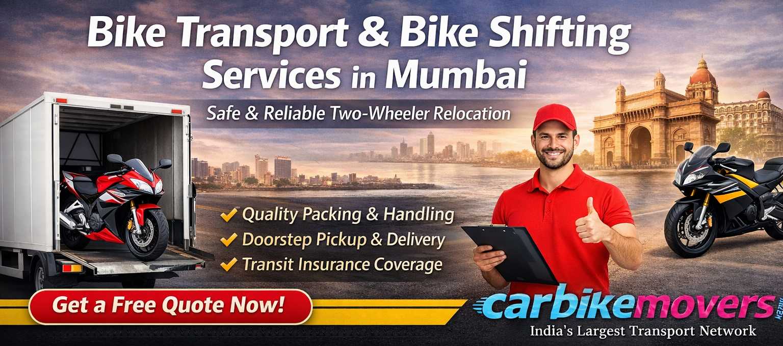 Affordable bike shifting services in Mumbai – Fast & Secure bike shifting in Mumbai by Carbikemovers